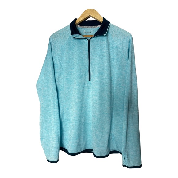 2 UNDER ARMOUR XL Fitted Threadborne Running Tops Work Out Active FREE SHIPPING - Picture 4 of 8